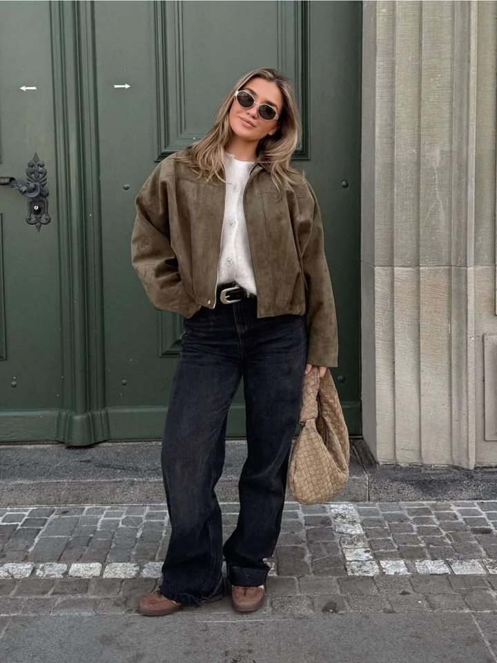 Parnel | Minimalist Suede Jacket