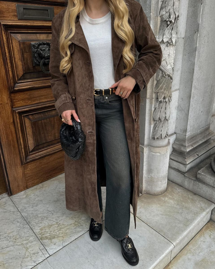 Kateryn | Long Suede Coat
