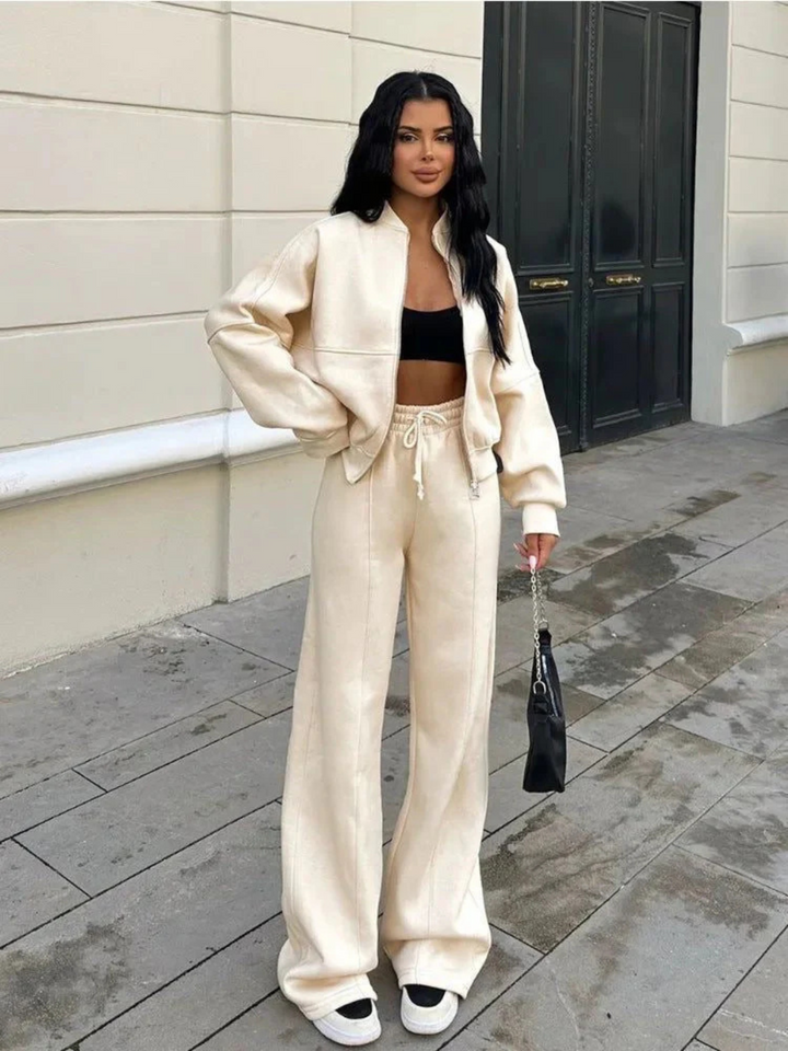 Nyssa | Oversized Zip-Up Lounge Set