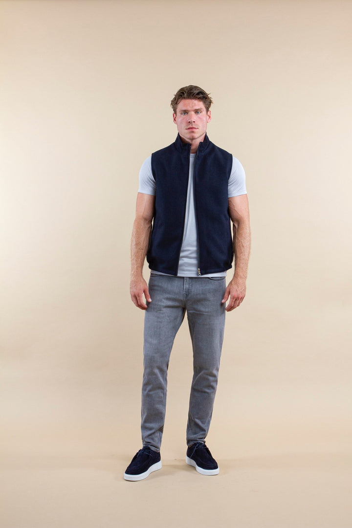 TWEEZIJDIGE SUÈDE BODYWARMER