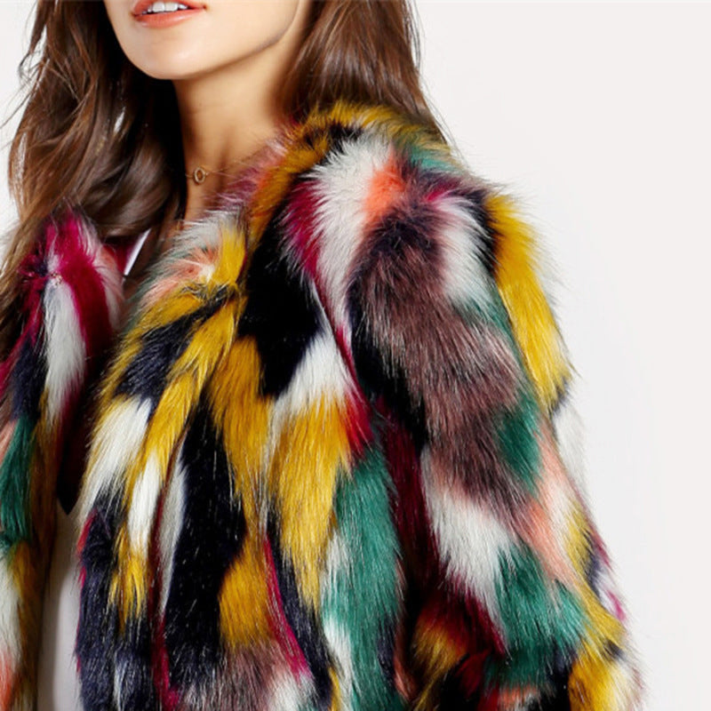 Bianca Women's Multicolor Faux Fur Coat image 2