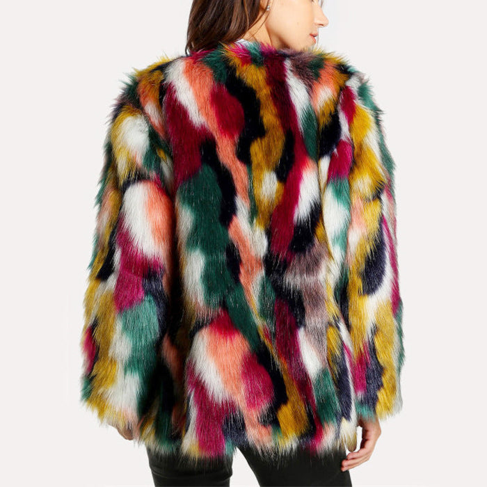 Bianca Women's Multicolor Faux Fur Coat image 3