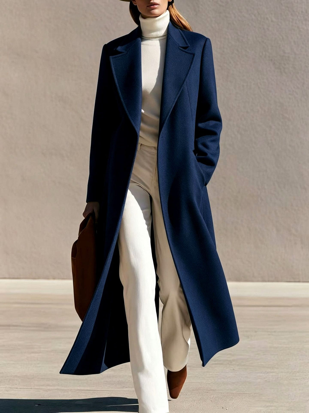 Clementine – Women’s Long Tailored Wool Coat 4