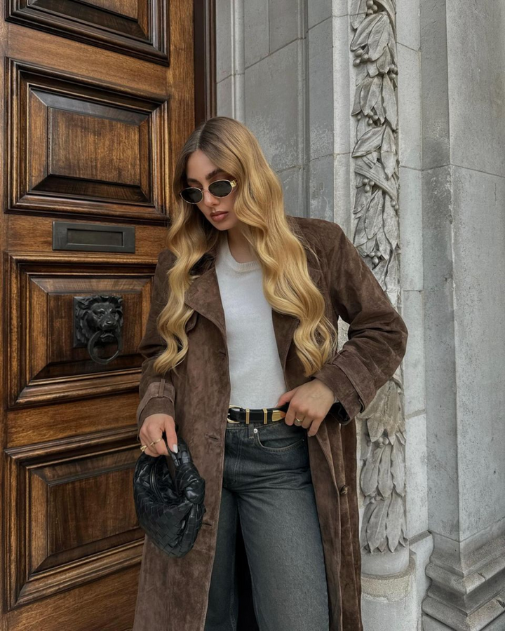 Kateryn | Long Suede Coat