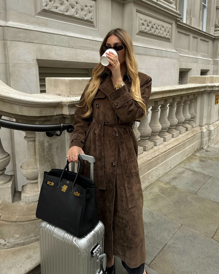 Kateryn | Long Suede Coat