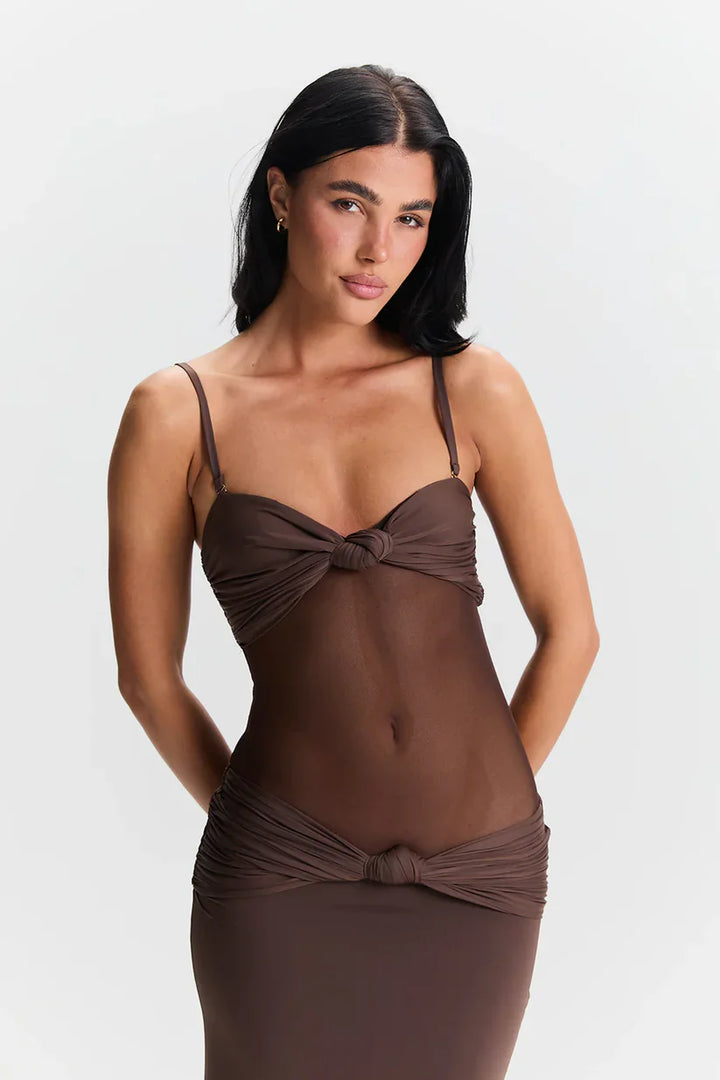 Thalia | Sultry Sheer Gown