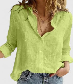 Women's Evelyn Romantic Botanical V-Neck Floral Blouse image 5