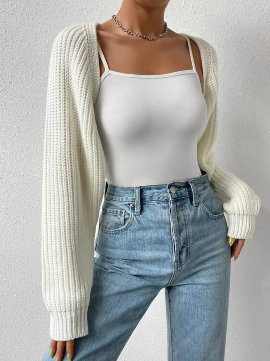 Lola Cropped Knit Shrug image 6