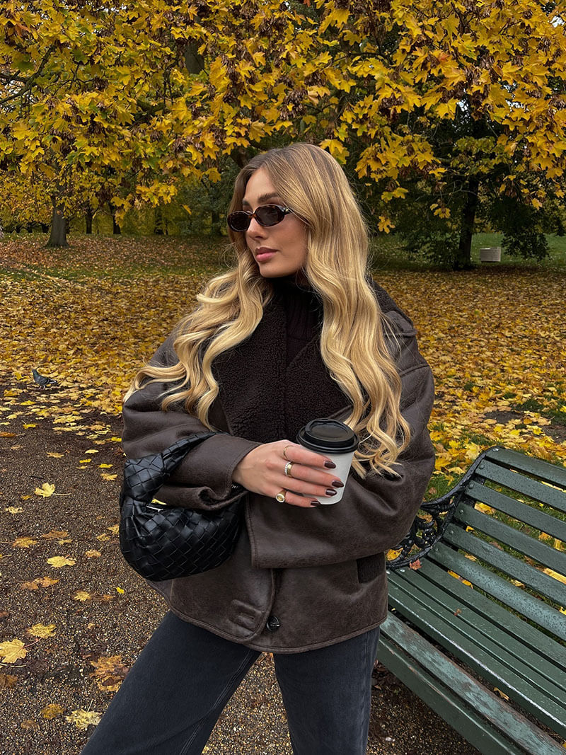 Morgana | Oversized Shearling Jacket