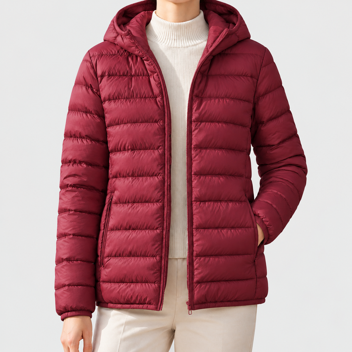 Vivian Women's Quilted Hooded Puffer Jacket image 6