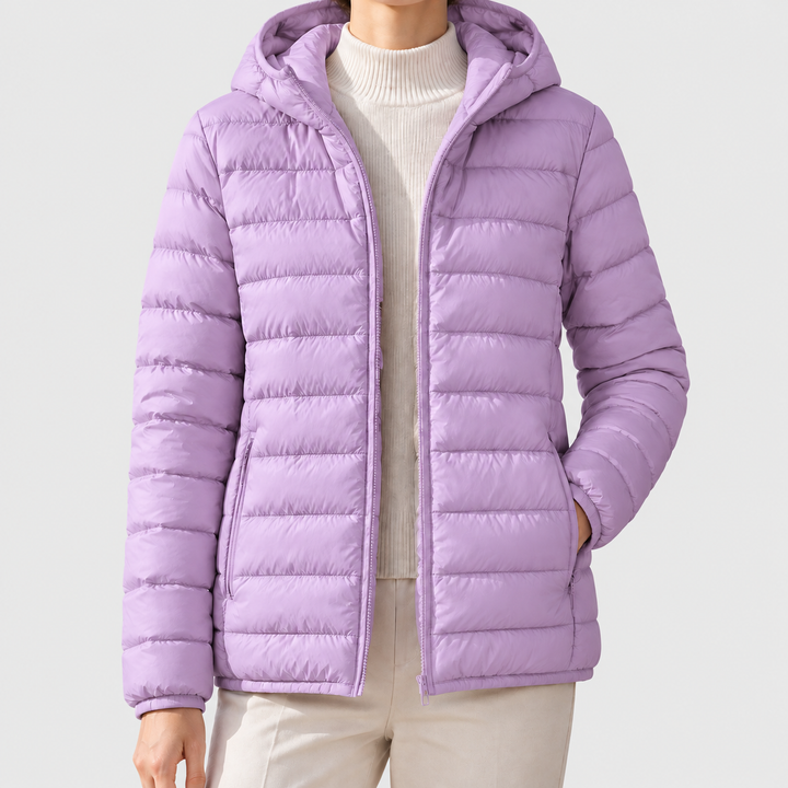 Vivian Women's Quilted Hooded Puffer Jacket image 3
