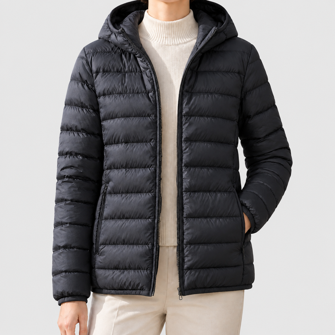 Vivian Women's Quilted Hooded Puffer Jacket image 2