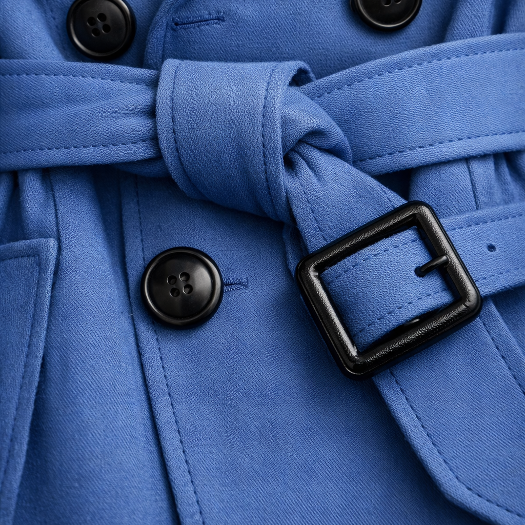 Women’s Belted Trench Coat Tailored Long Fit image 5