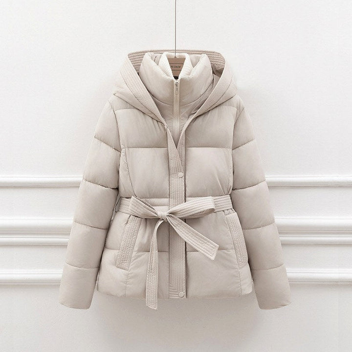 Ayra Women's Hooded Belted Padded Coat 3