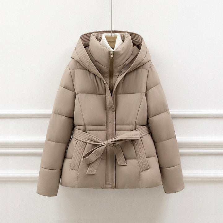 Ayra Women's Hooded Belted Padded Coat 4