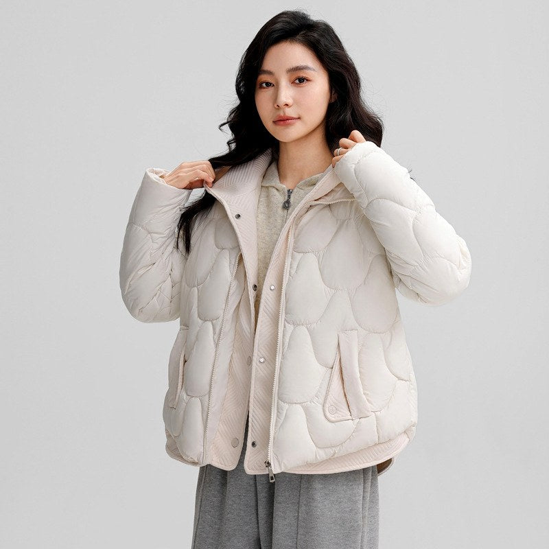 Brynlee Women's Scallop Quilted Puffer Jacket 6
