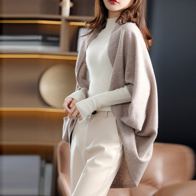 Joanna Women's Wool Oversized Open Front Cardigan 8