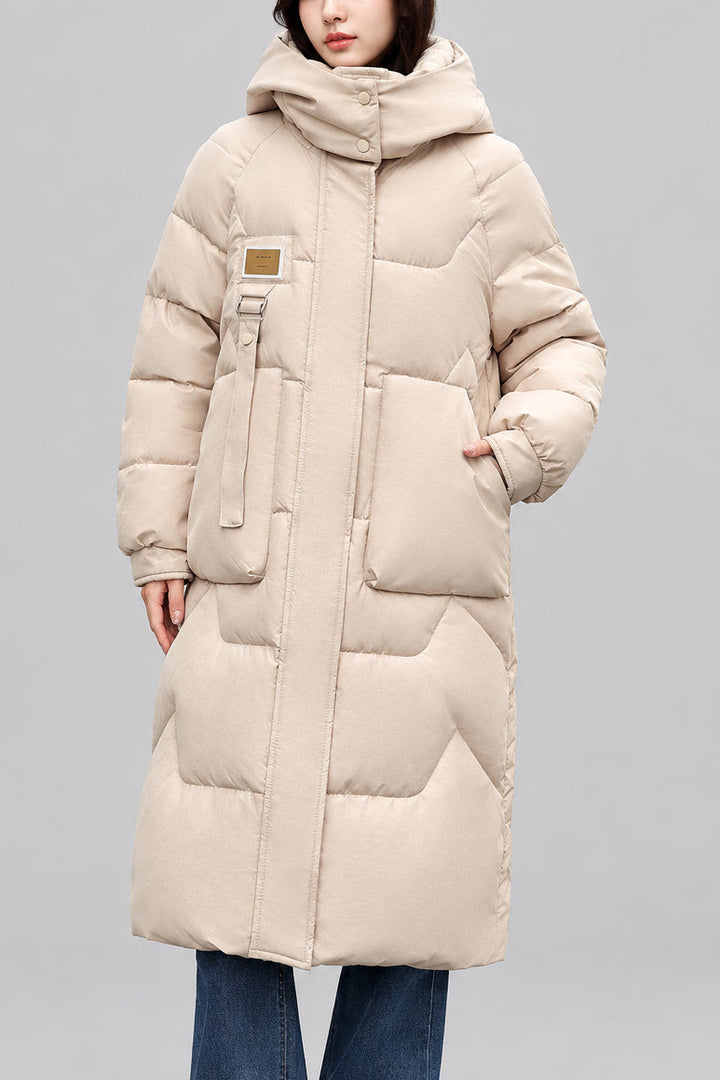 Johanna Women's Longline Hooded Puffer Coat 7