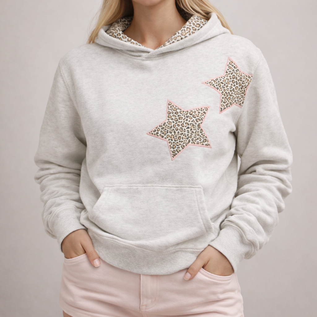 Leopard Star Luxe Hoodie image 2