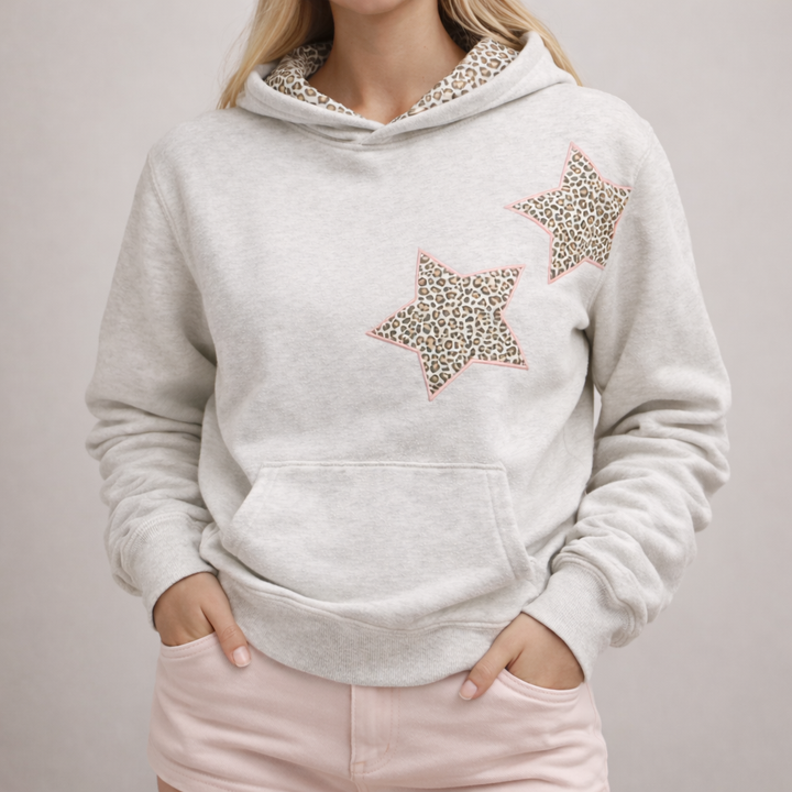 Leopard Star Luxe Hoodie image 2