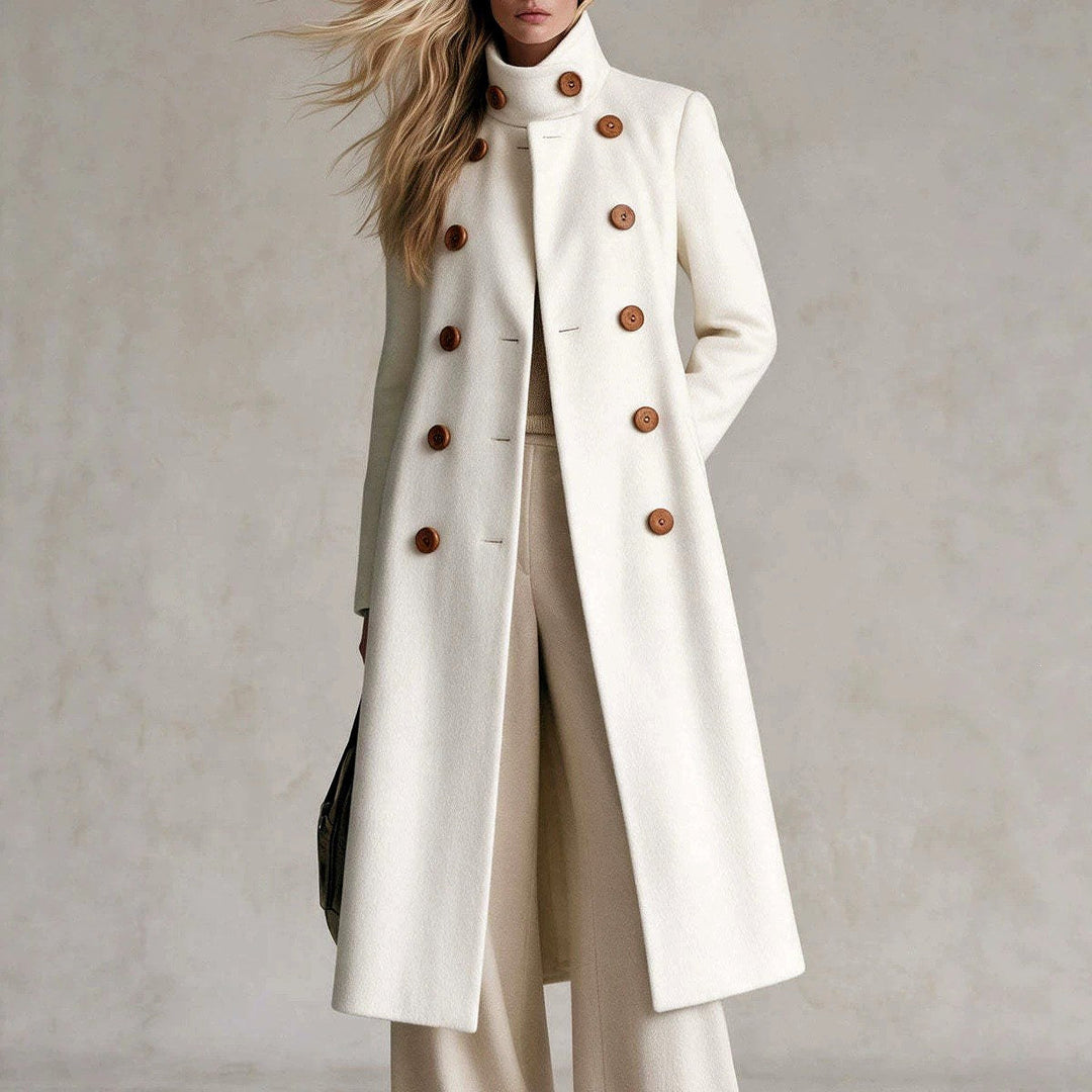 Lorenza Women's Wool Double-Breasted Coat 1