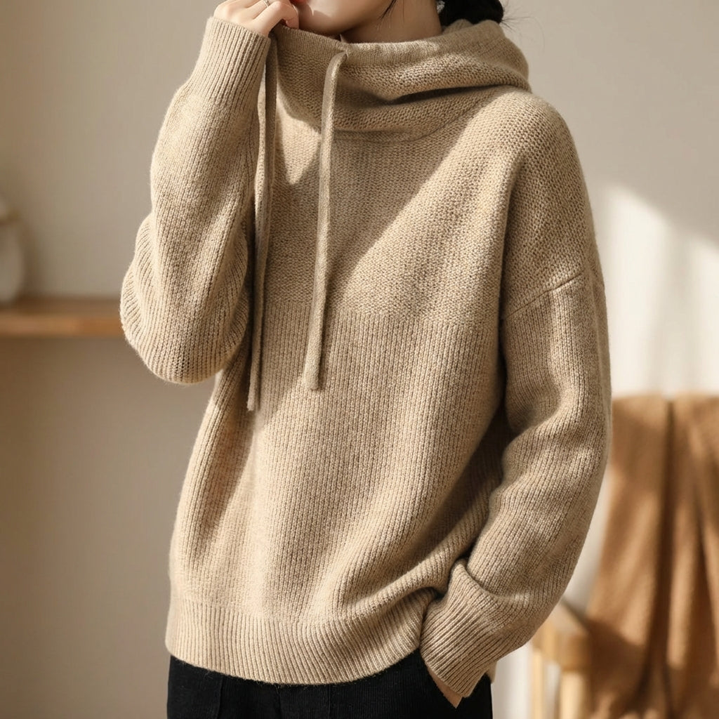 Luna Merino Knit Hoodie image 1