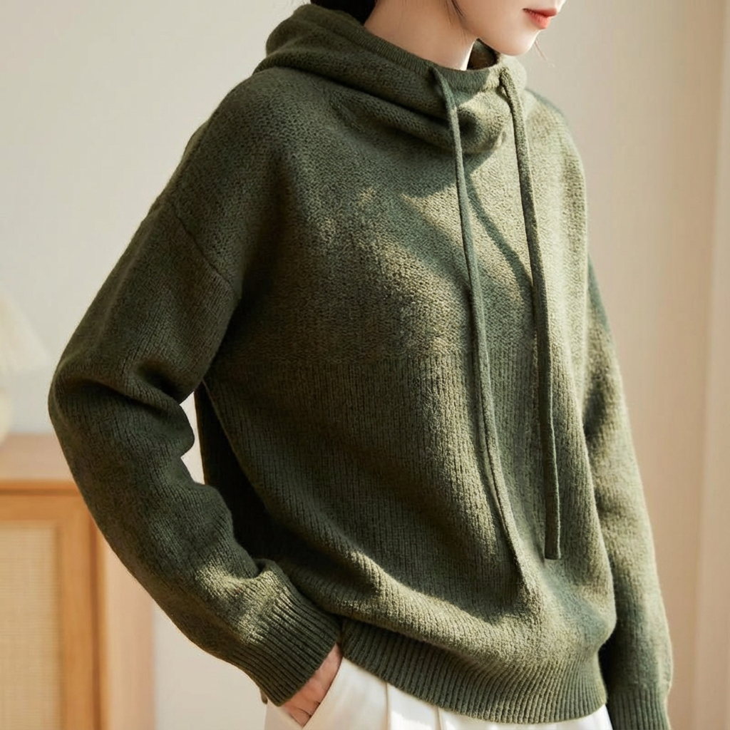 Luna Merino Knit Hoodie image 2