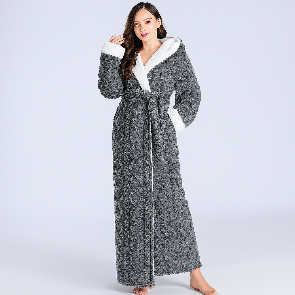 Niki Full Length Hooded Robe for Ultimate Comfort image 2