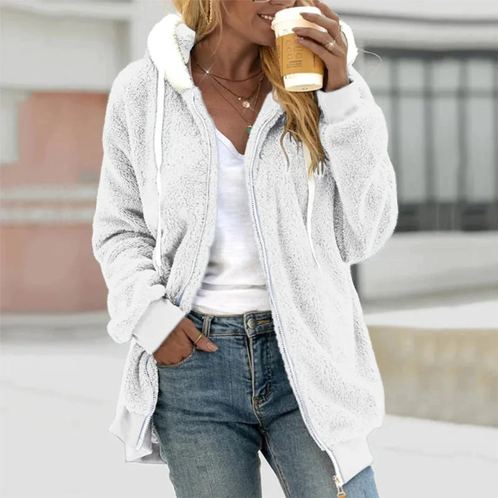 Cozy Plush Zip-Up Hoodie image 2