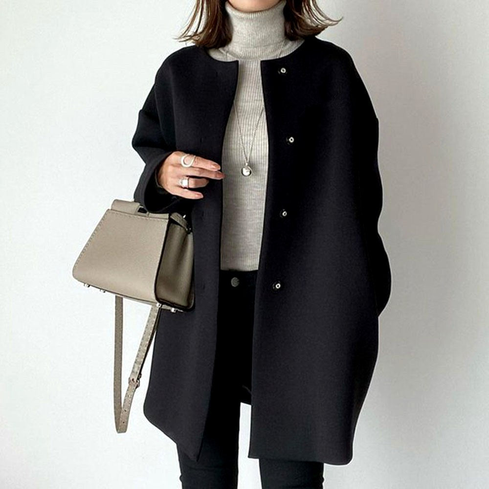 Salma Women's Button Front Long Coat 5
