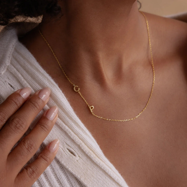 INTERTWINED INITIALS  - NECKLACE