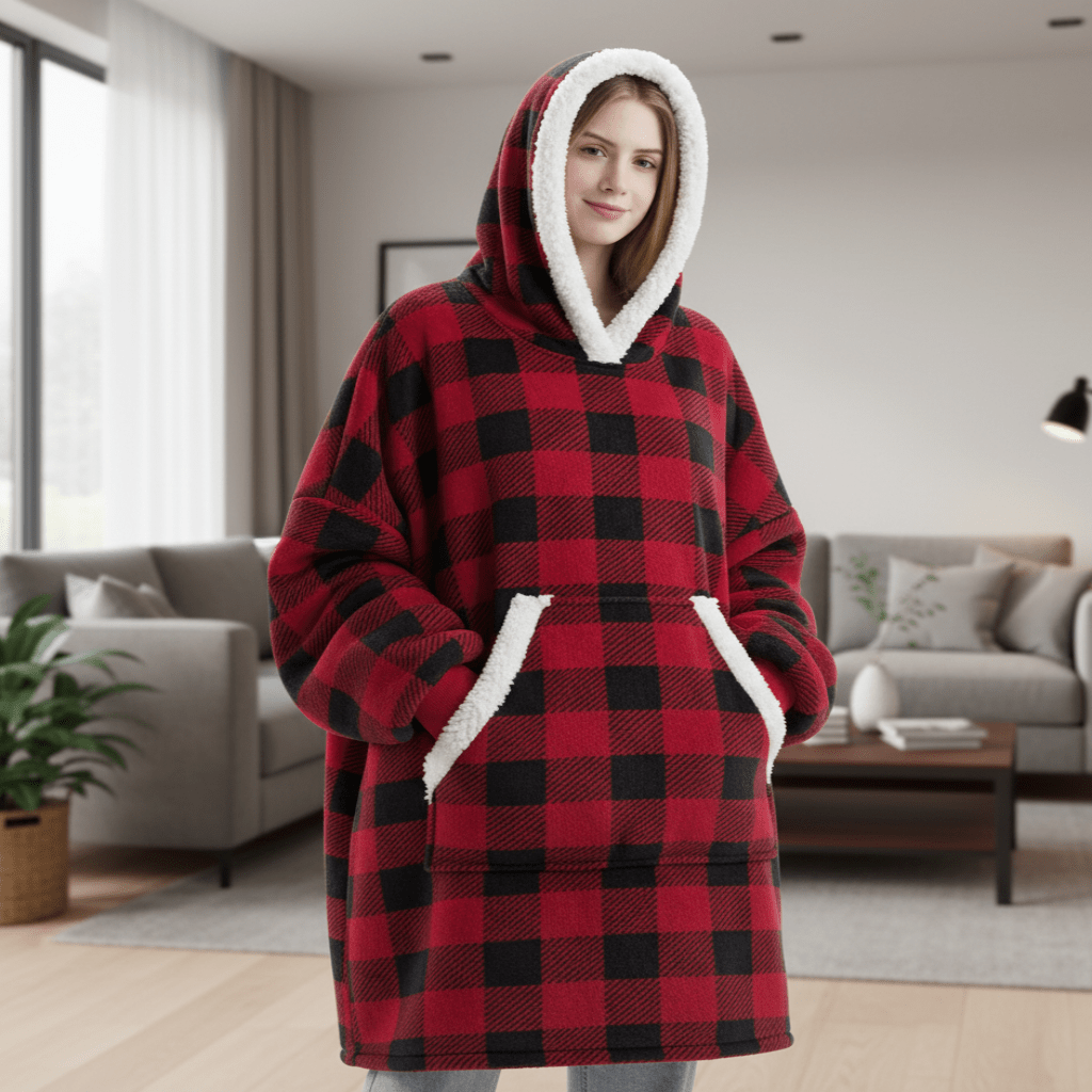SNUGGOVA Fleece Hooded Blanket for Ultimate Comfort image 1