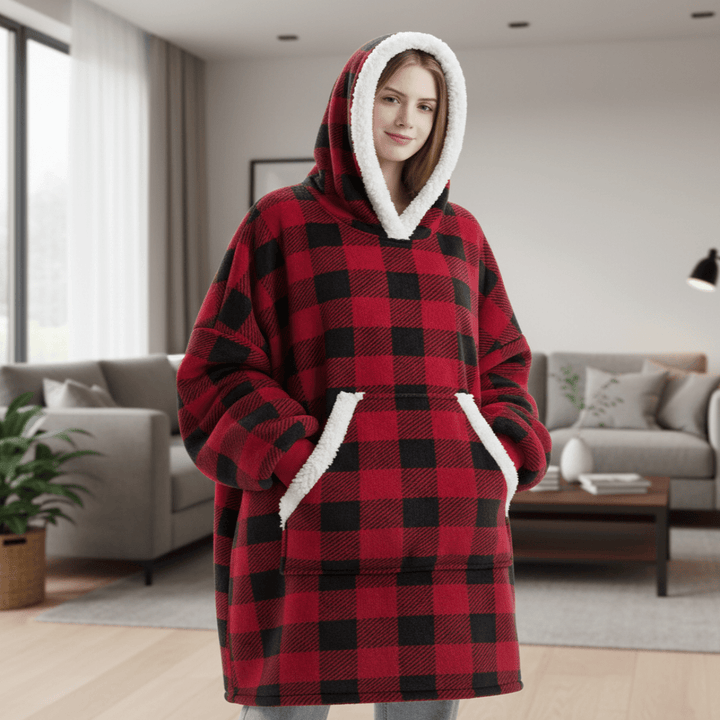 SNUGGOVA Fleece Hooded Blanket for Ultimate Comfort image 1