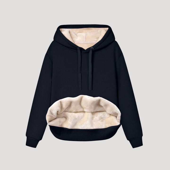 Women's Oversized Fleece-Lined Hoodie with Kangaroo Pocket image 1