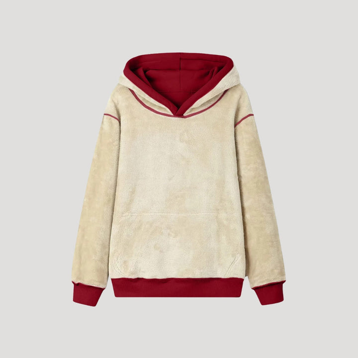 Women's Oversized Fleece-Lined Hoodie with Kangaroo Pocket image 9