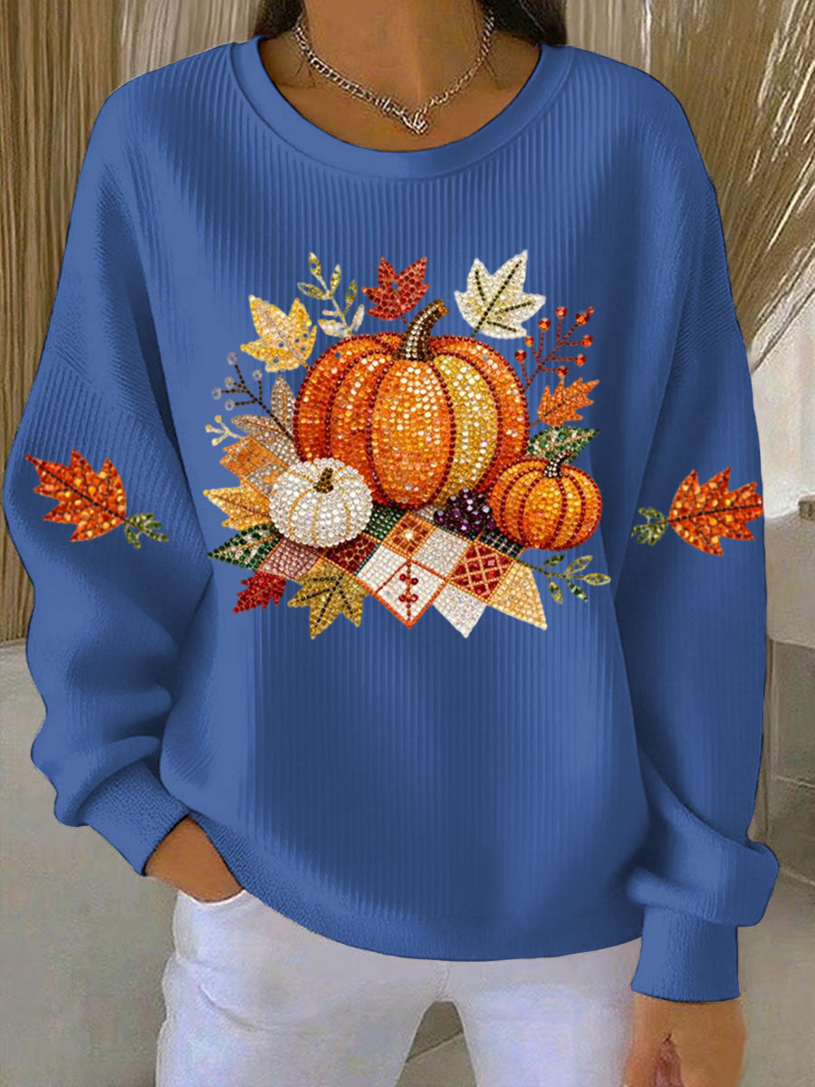 Women's Pumpkin Graphic Sweatshirt image 5
