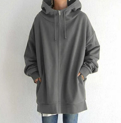 Niki Women's Cozy Oversized Zip Hoodie image 6