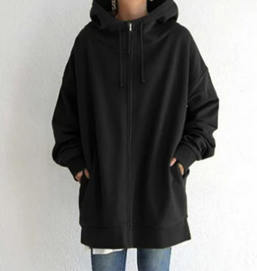 Niki Women's Cozy Oversized Zip Hoodie image 9